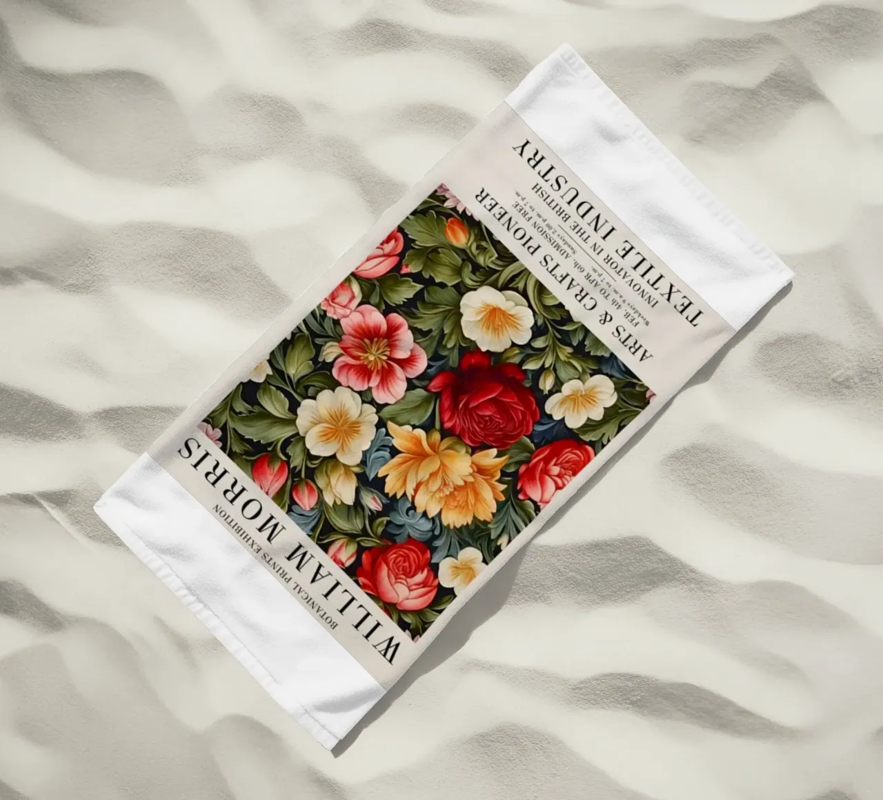 beatiful colorful roses beach towel by Ropech Shop