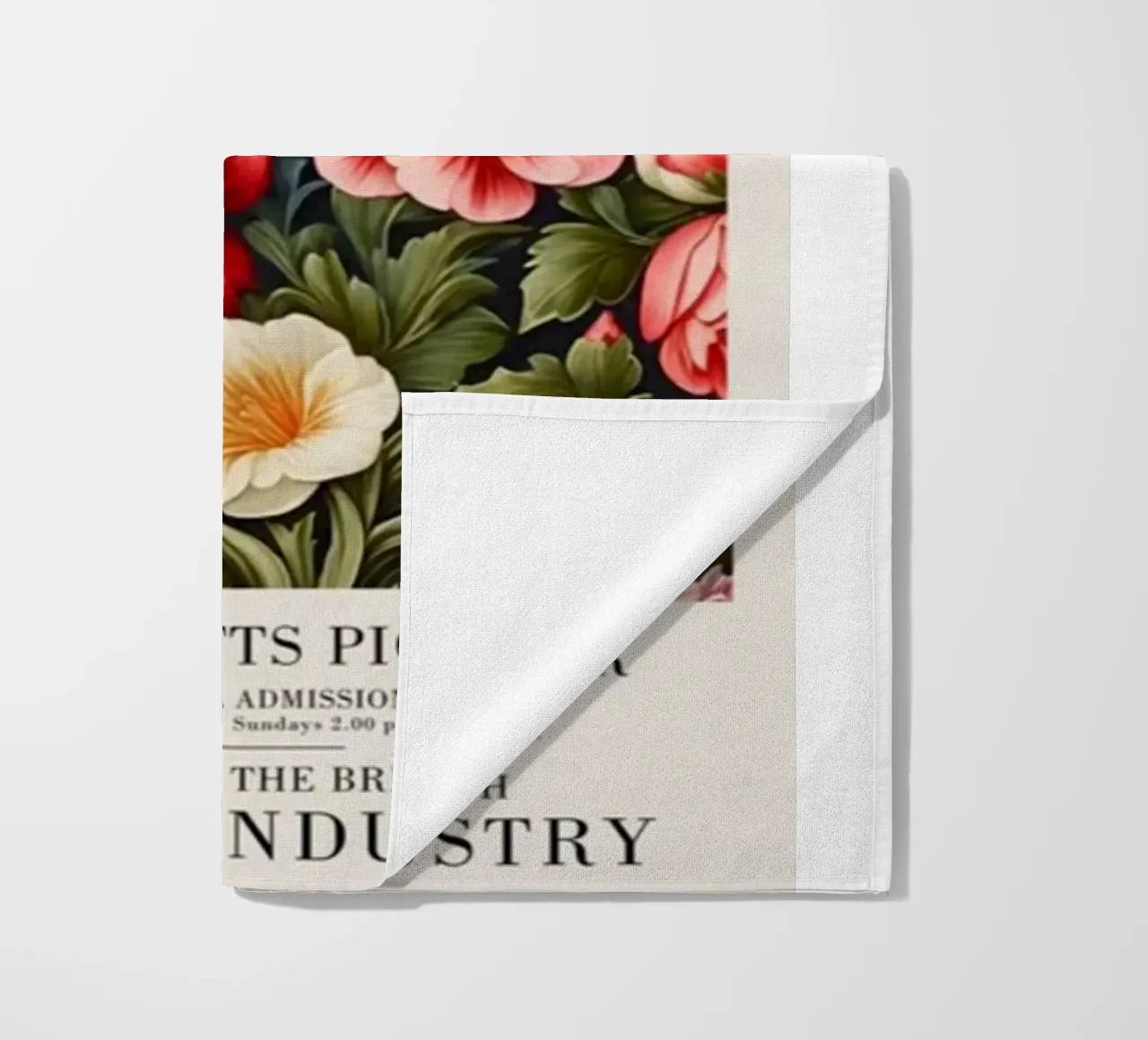 beatiful colorful roses beach towel by Ropech Shop