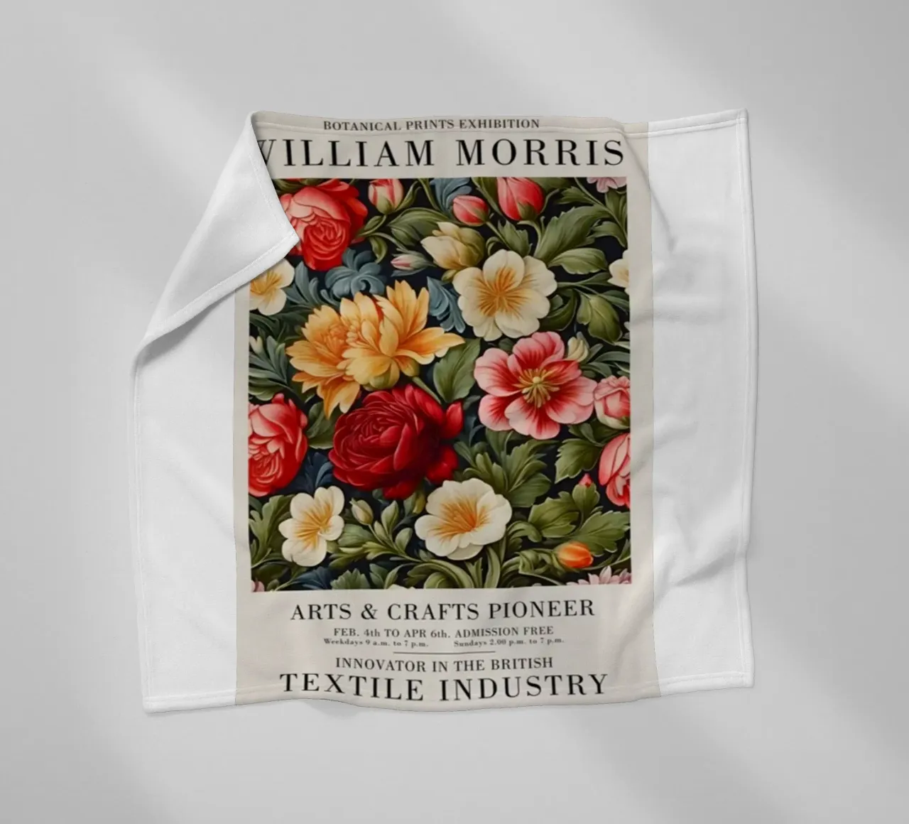 beatiful colorful roses fleece blanket by Ropech Shop