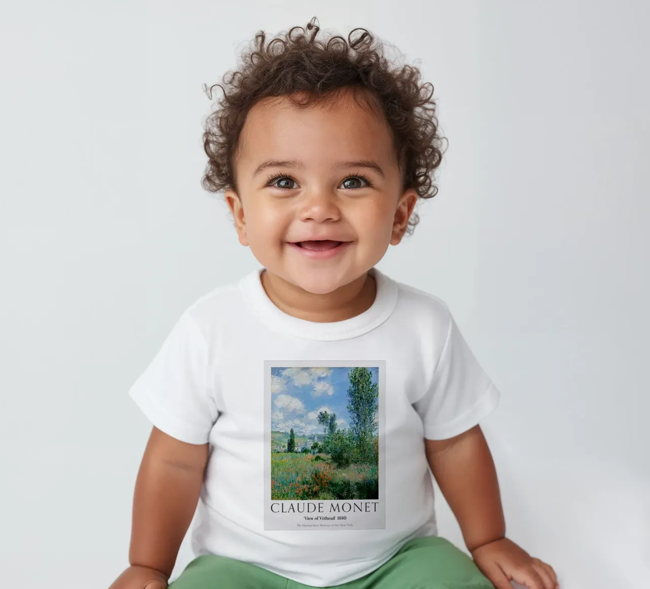 Poster Claude Monet maglietta neonato da https://www.juniqe.com/uk/shop/Henndraws
