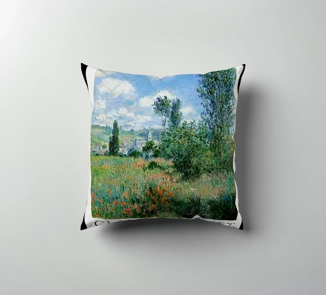 Poster Claude Monet cuscino da https://www.juniqe.com/uk/shop/Henndraws