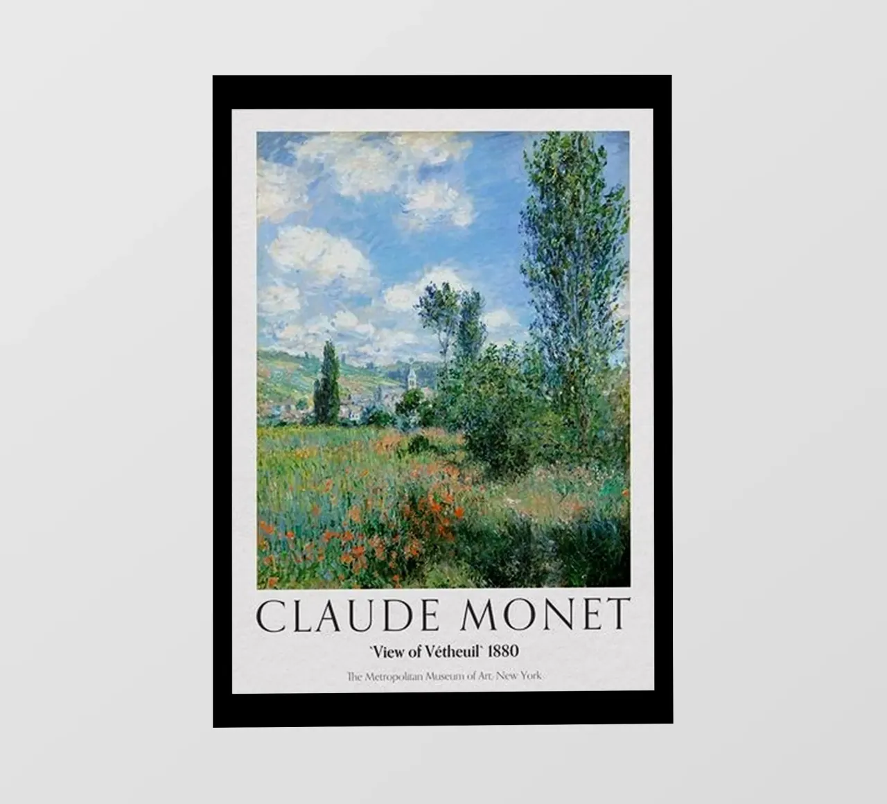 Poster Claude Monet telo in pvc da https://www.juniqe.com/uk/shop/Henndraws