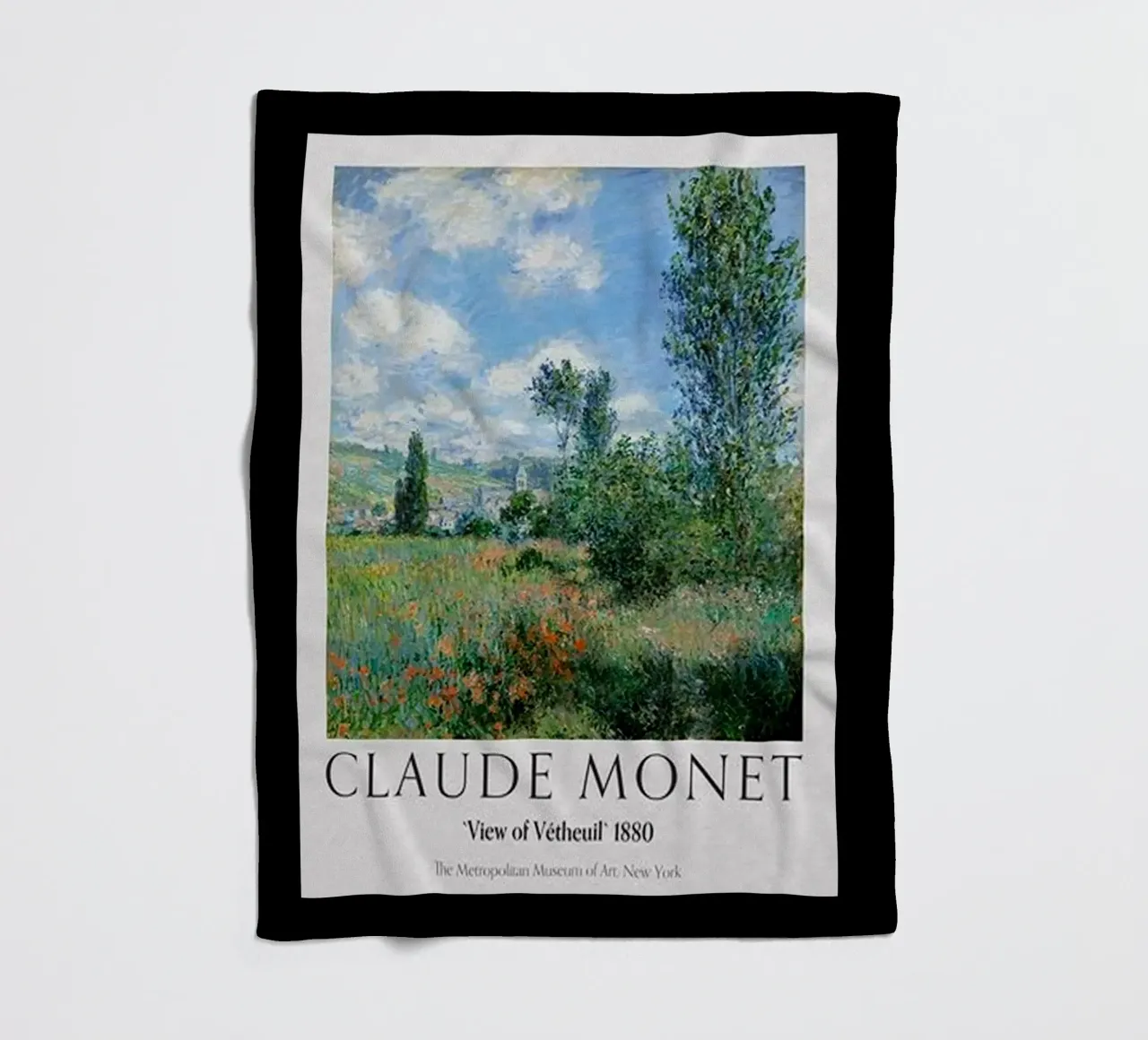 Poster Claude Monet coperta in pile da https://www.juniqe.com/uk/shop/Henndraws