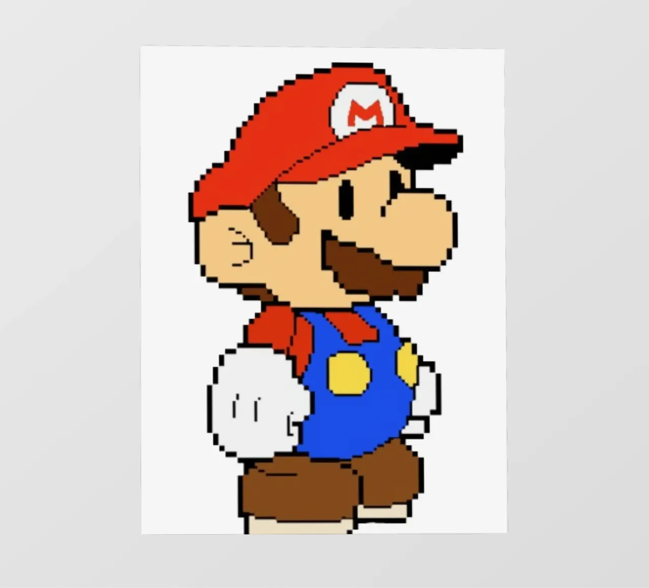 Super Mario Pixel pellicola backlit da Pixel Addict