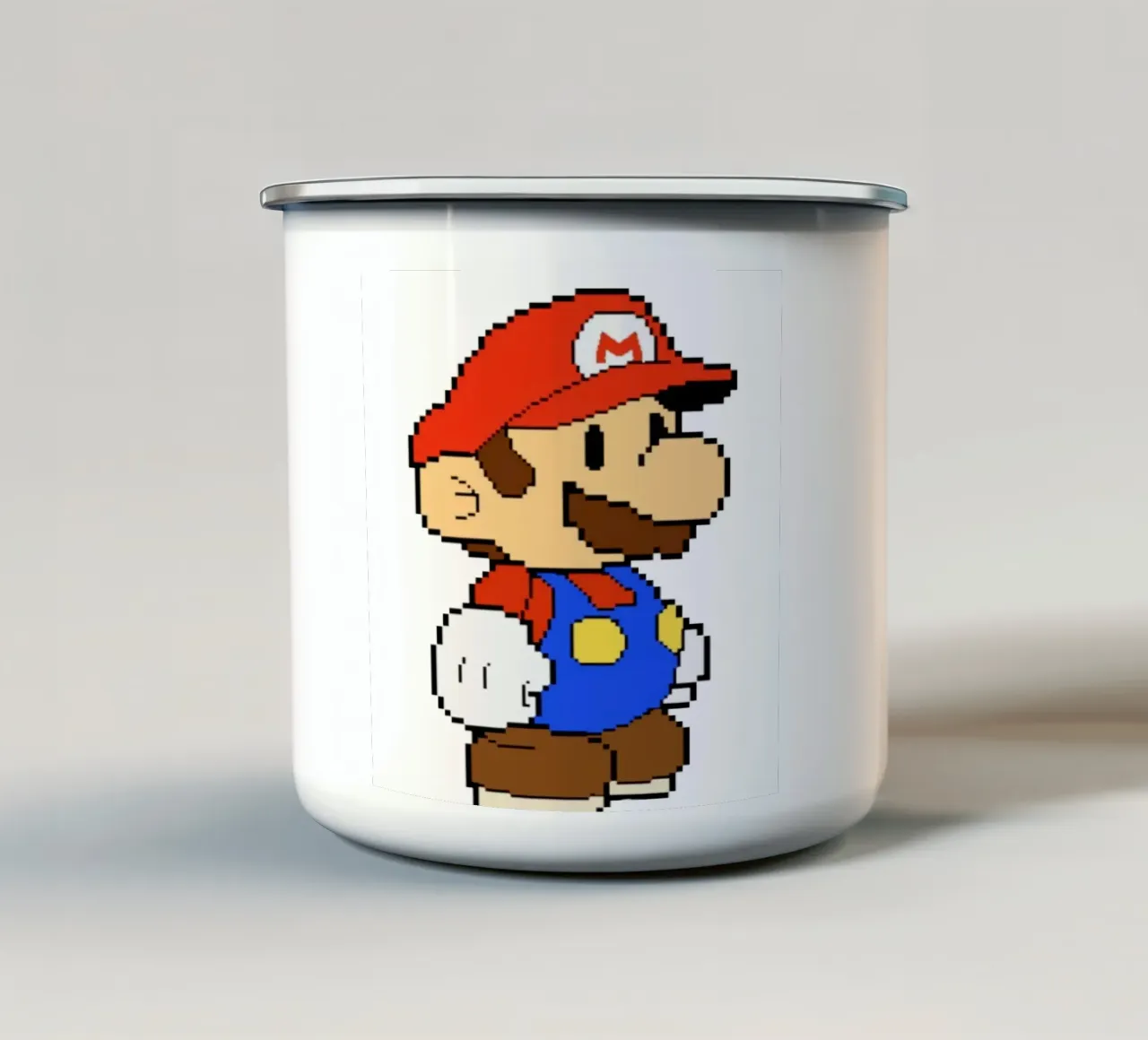 Super Mario Pixel tazza in smalto da Pixel Addict