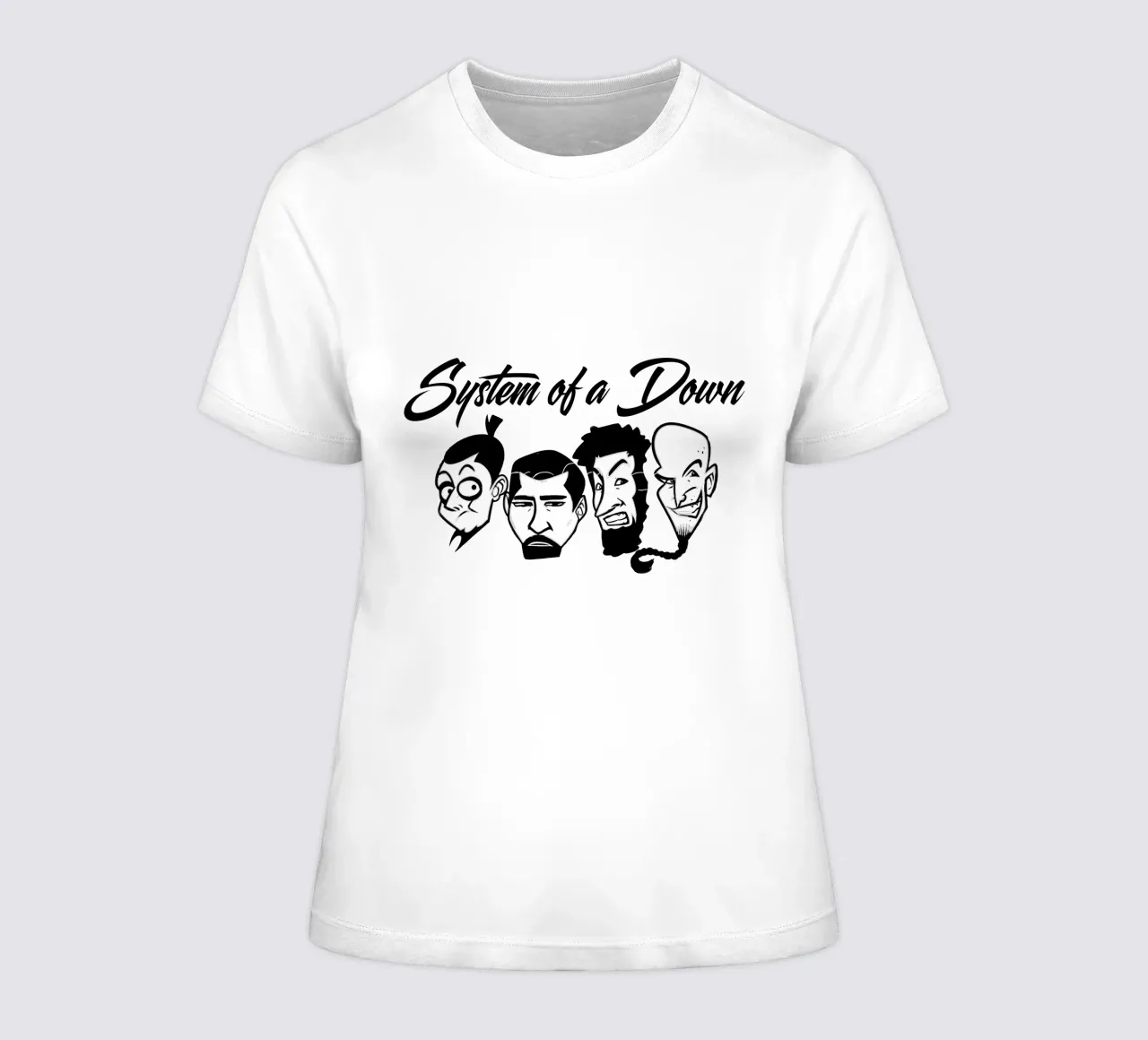 Maglietta Face Member System of a Down t-shirt da donna da ninetyfourdesign_