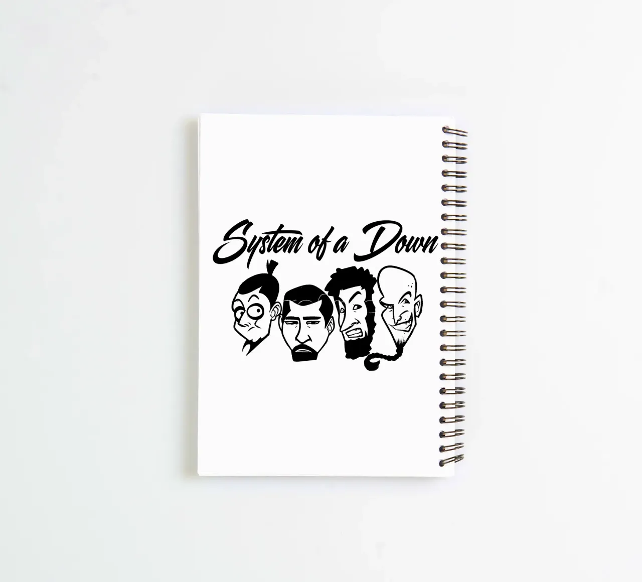 Maglietta Face Member System of a Down diario ad anelli da ninetyfourdesign_
