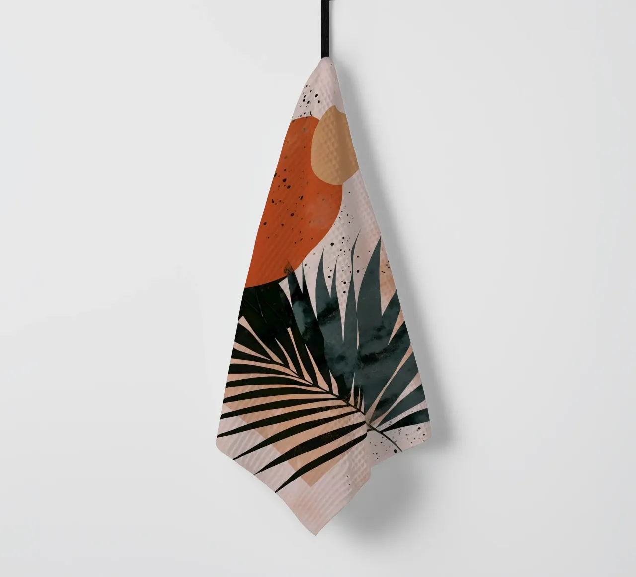 Feuille de palmier art abstrait torchon de Studio Verde