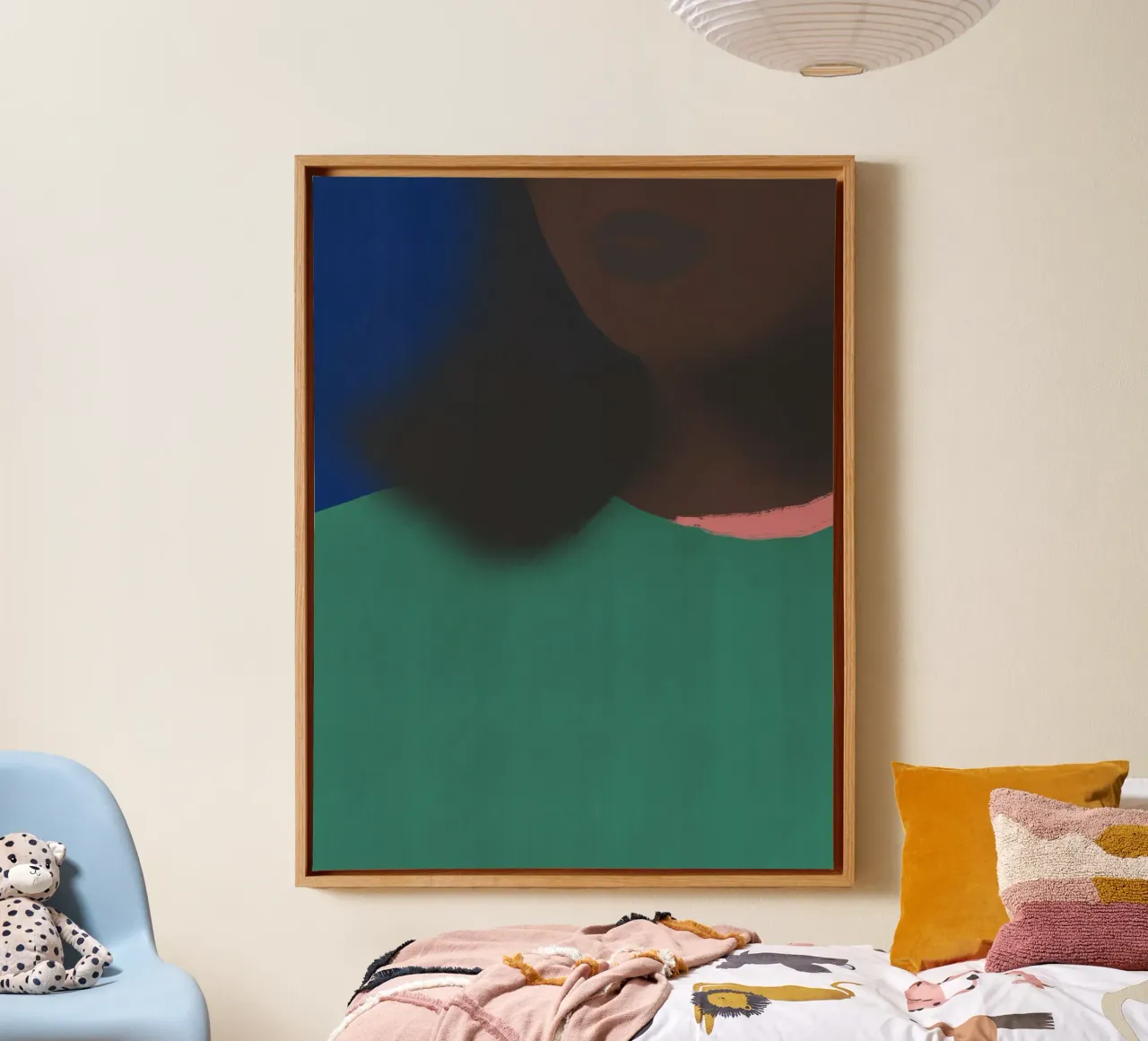 From an angle canvas with Floater frame by Little Dean