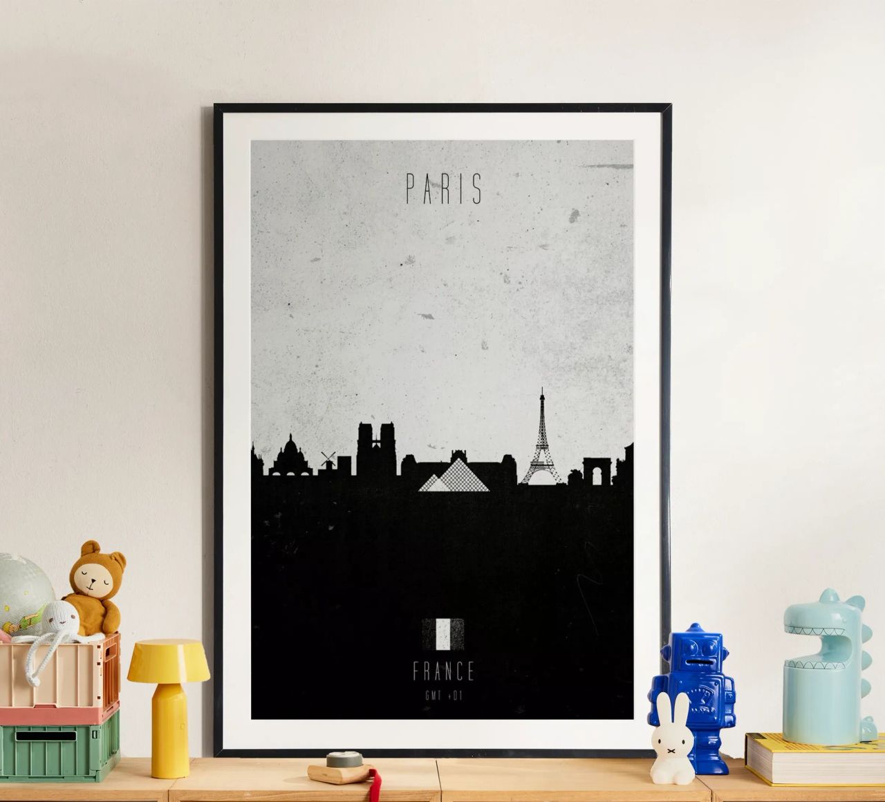 Paris Contemporary Cityscape poster de Calm The Ham