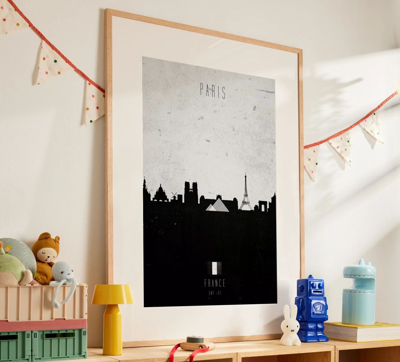 Paris Contemporary Cityscape poster de Calm The Ham