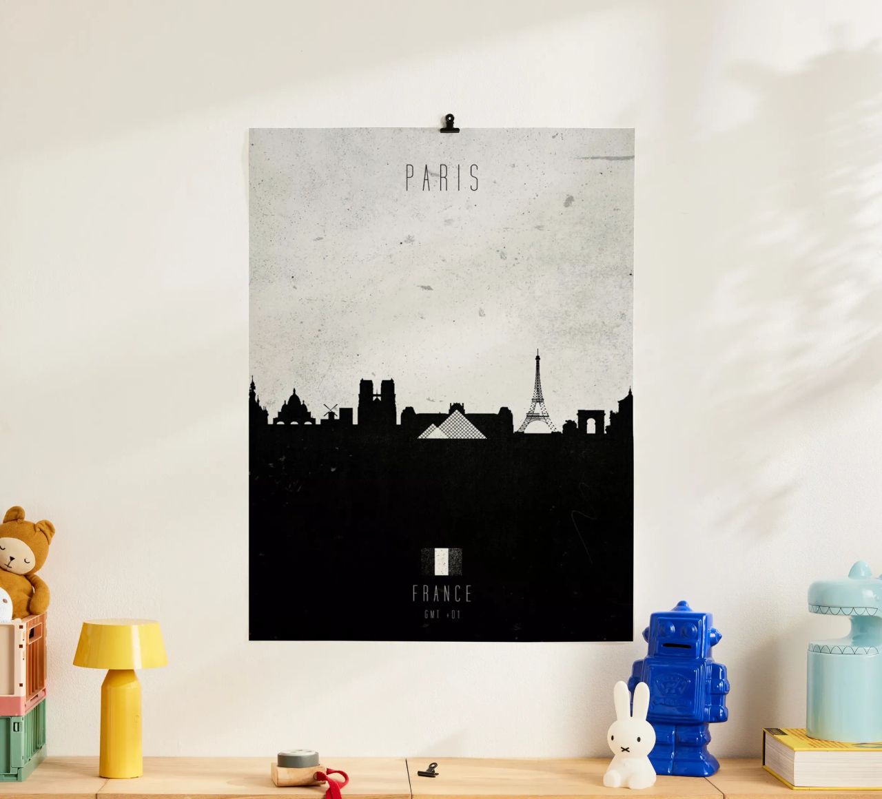 Paris Contemporary Cityscape poster de Calm The Ham