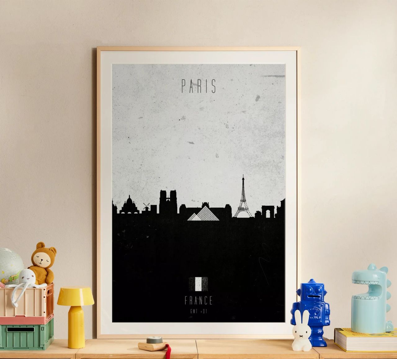 Paris Contemporary Cityscape poster de Calm The Ham