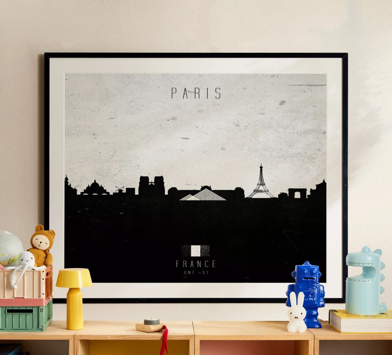 Paris Contemporary Cityscape poster de Calm The Ham