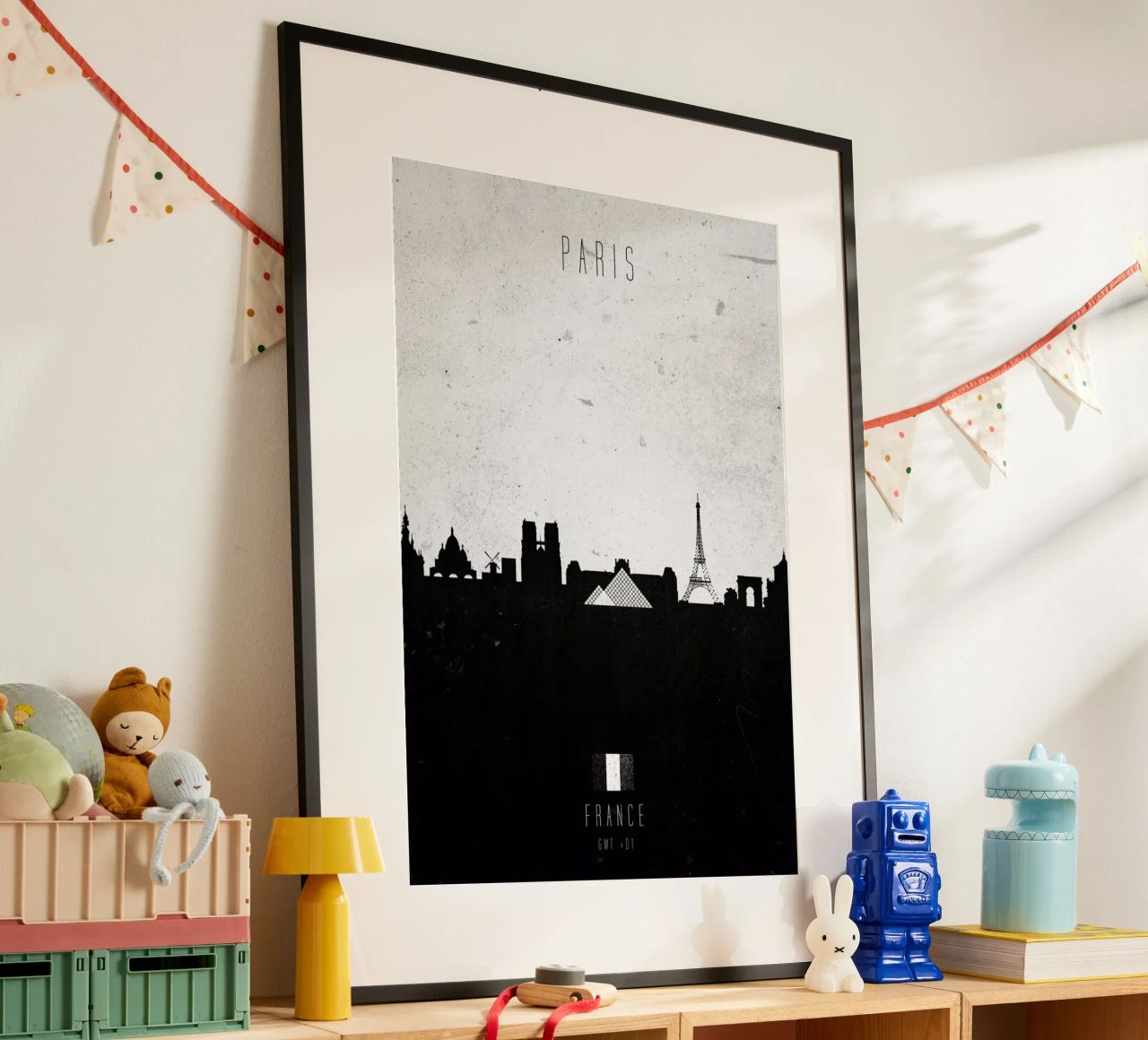 Paris Contemporary Cityscape poster de Calm The Ham