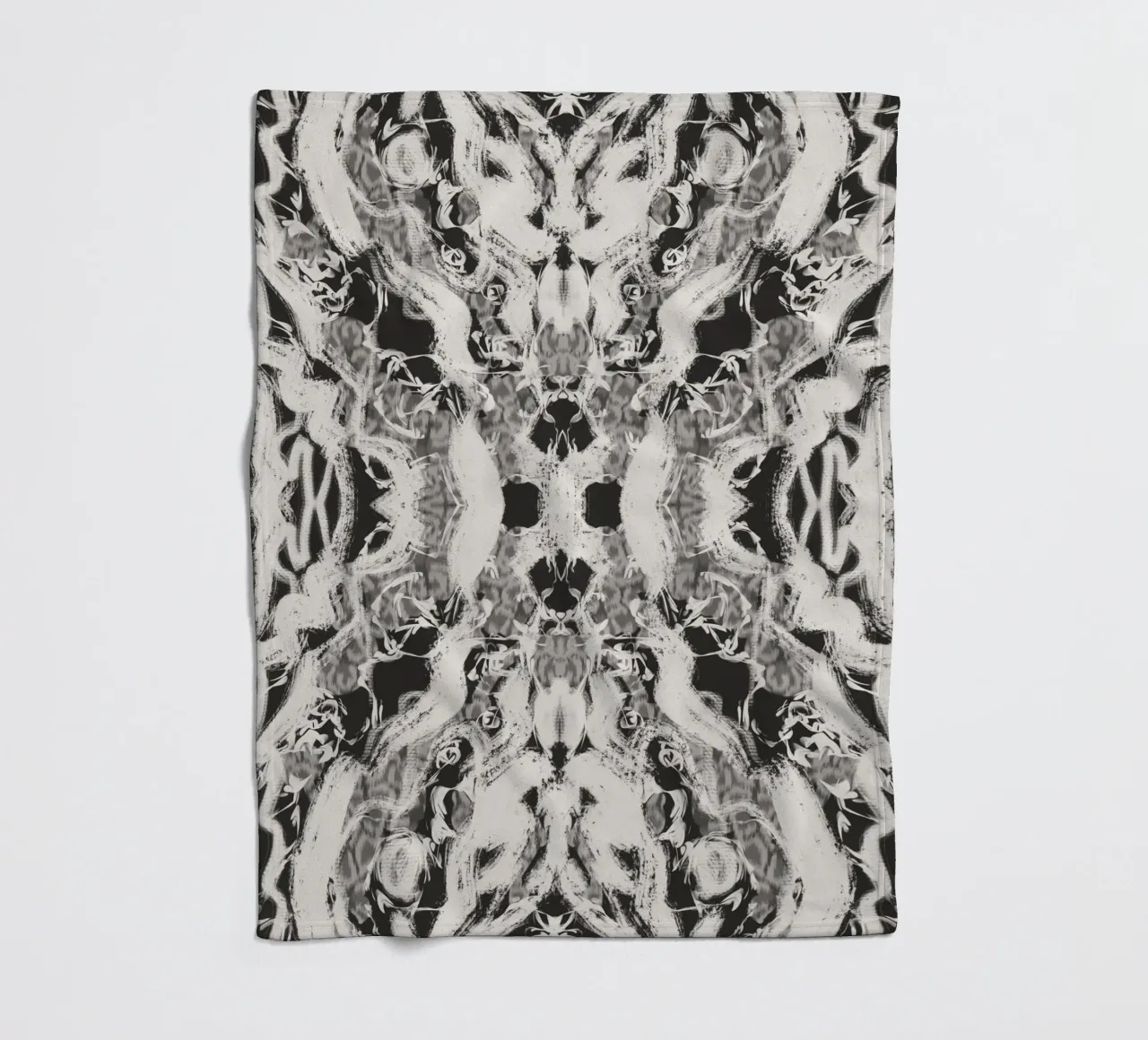 Rorschach 06 in bianco e nero coperta in pile da Little Dean