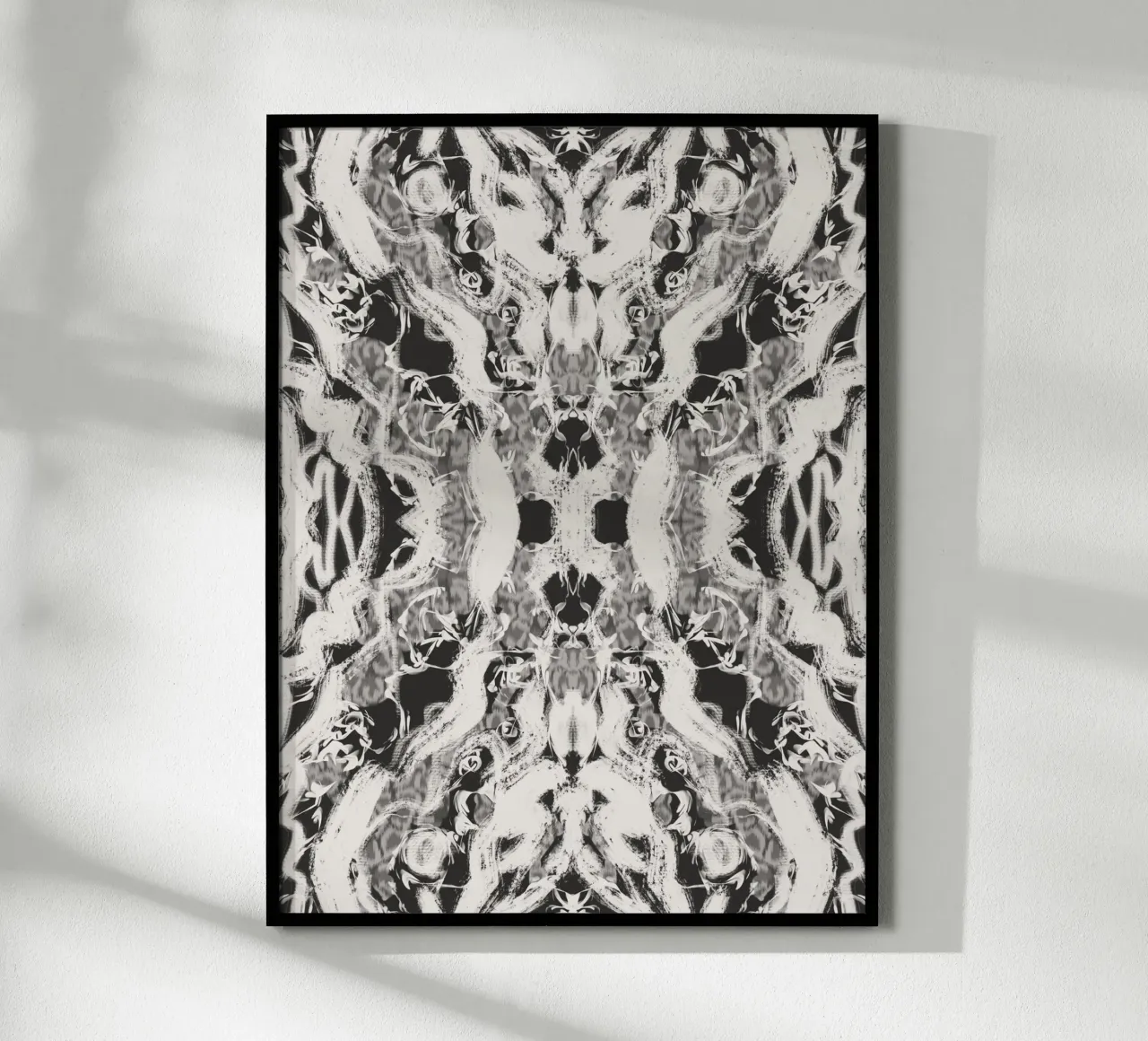 Rorschach 06 in bianco e nero carta hahnemühle da Little Dean