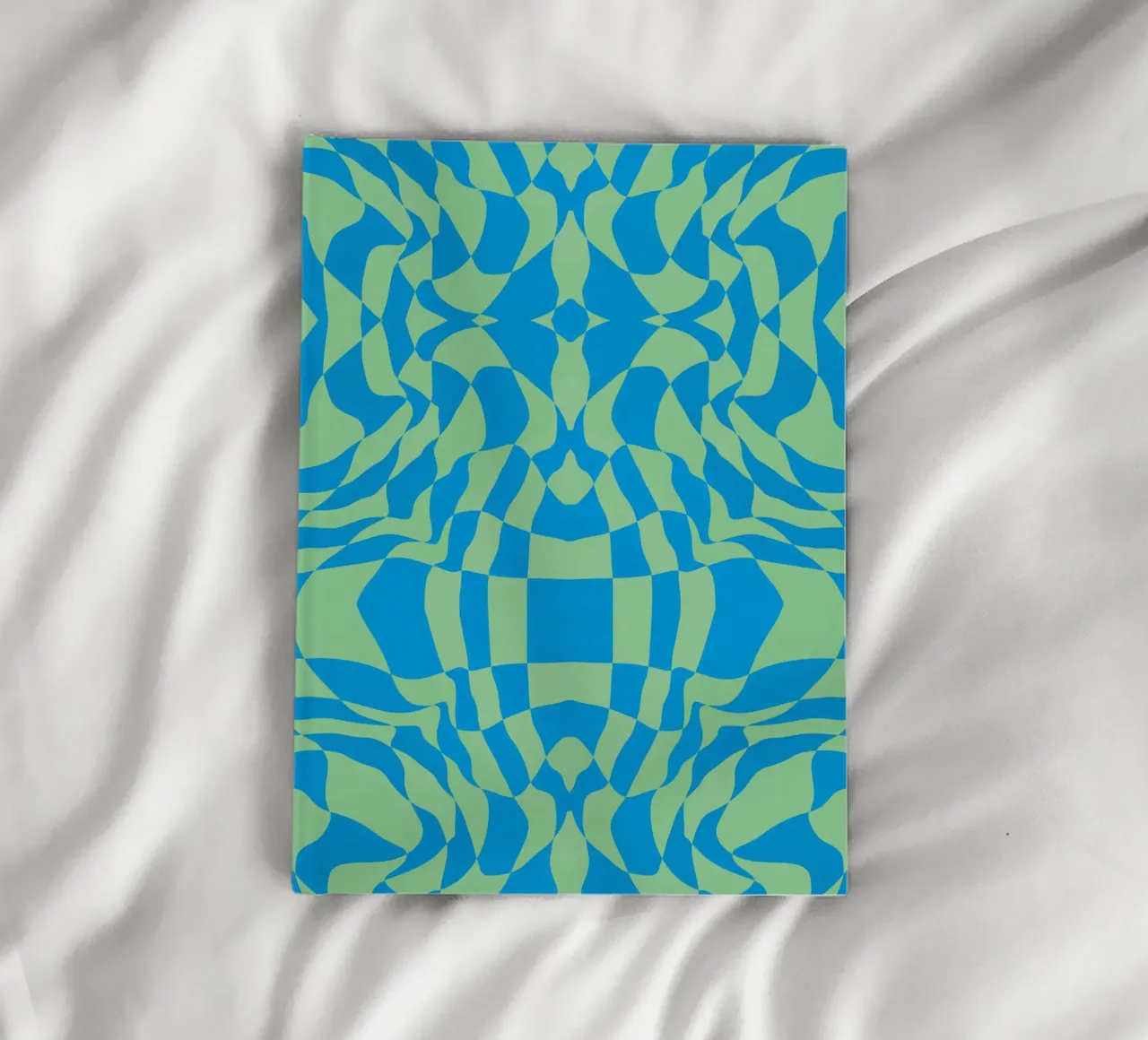 Symmetrical checker vibration 07 notebook by Little Dean