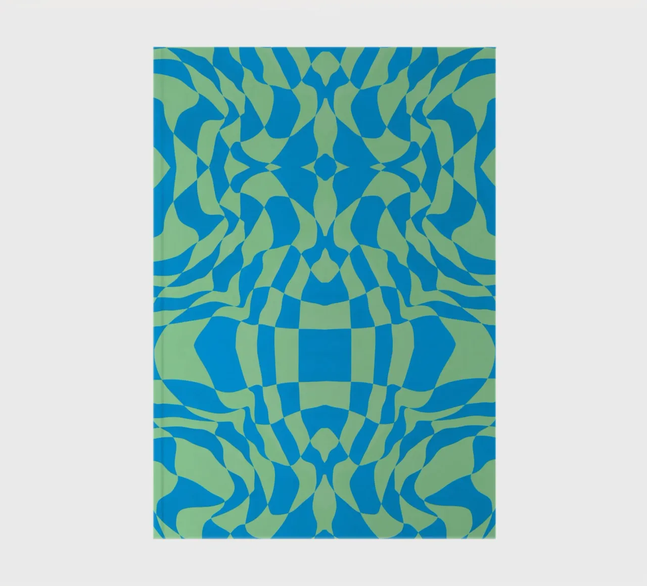 Symmetrical checker vibration 07 notebook by Little Dean