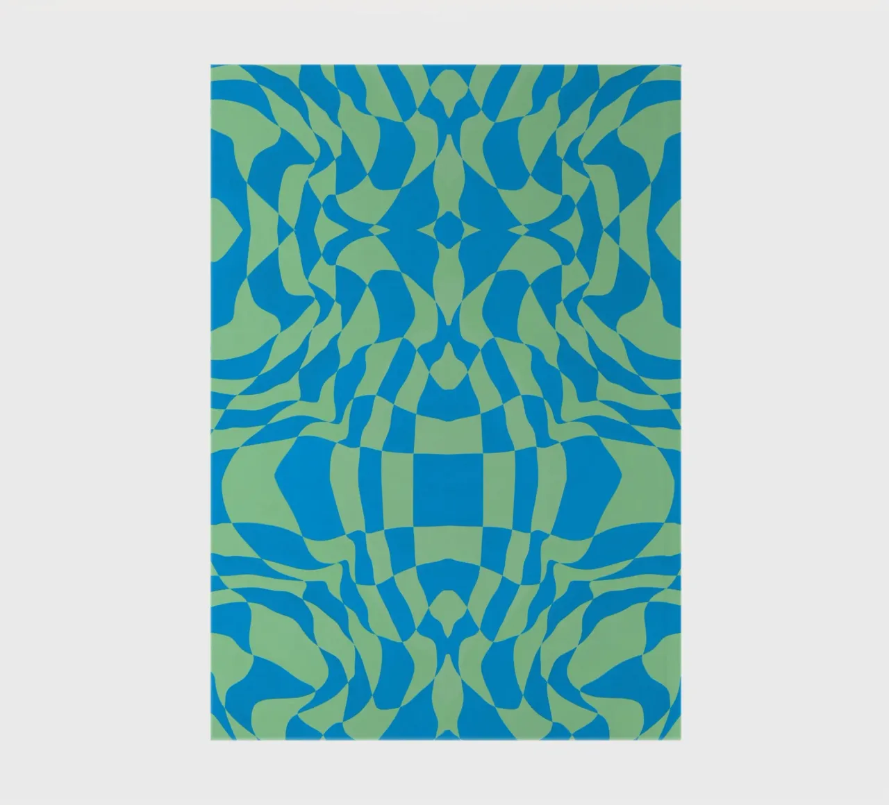Symmetrical checker vibration 07 notebook by Little Dean