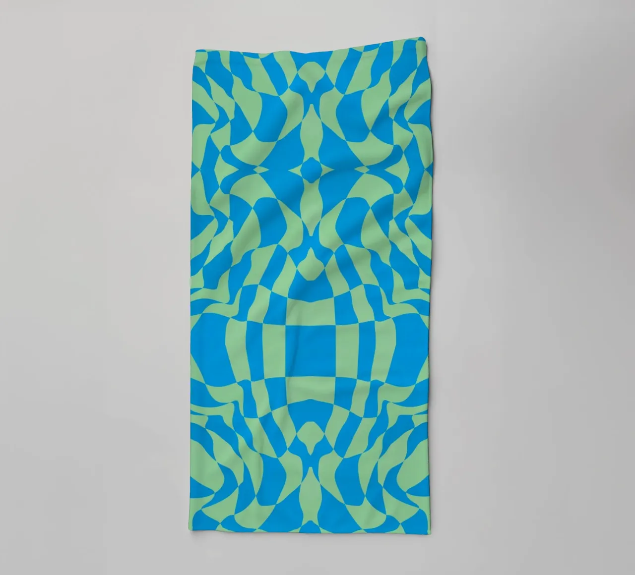 Symmetrical checker vibration 07 towel by Little Dean