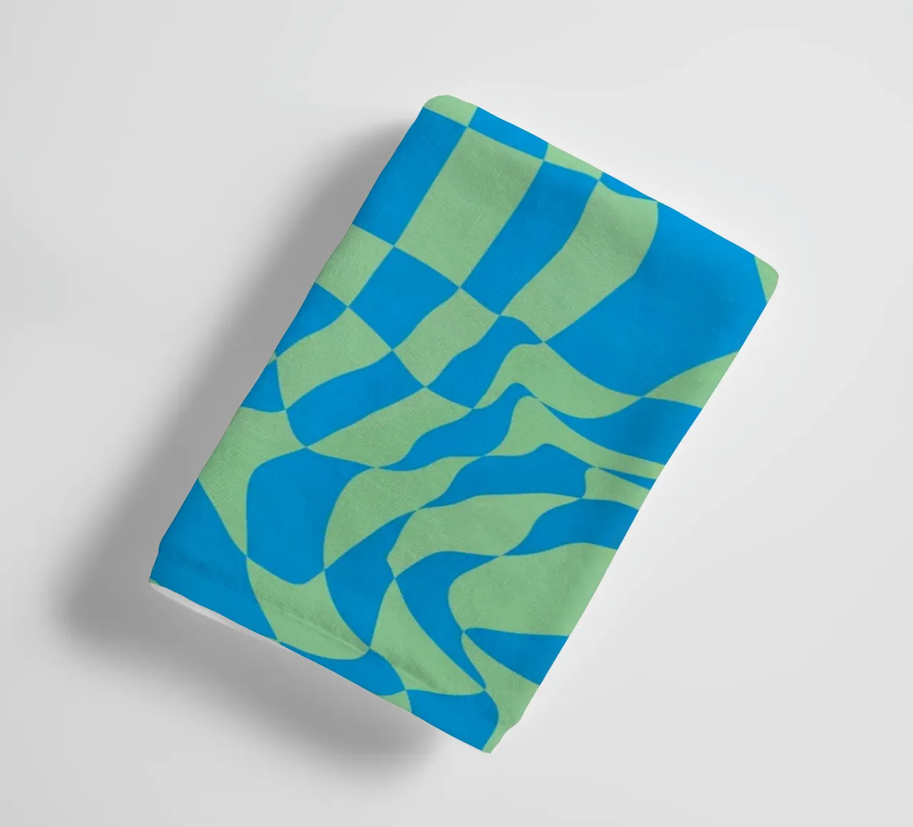 Symmetrical checker vibration 07 towel by Little Dean