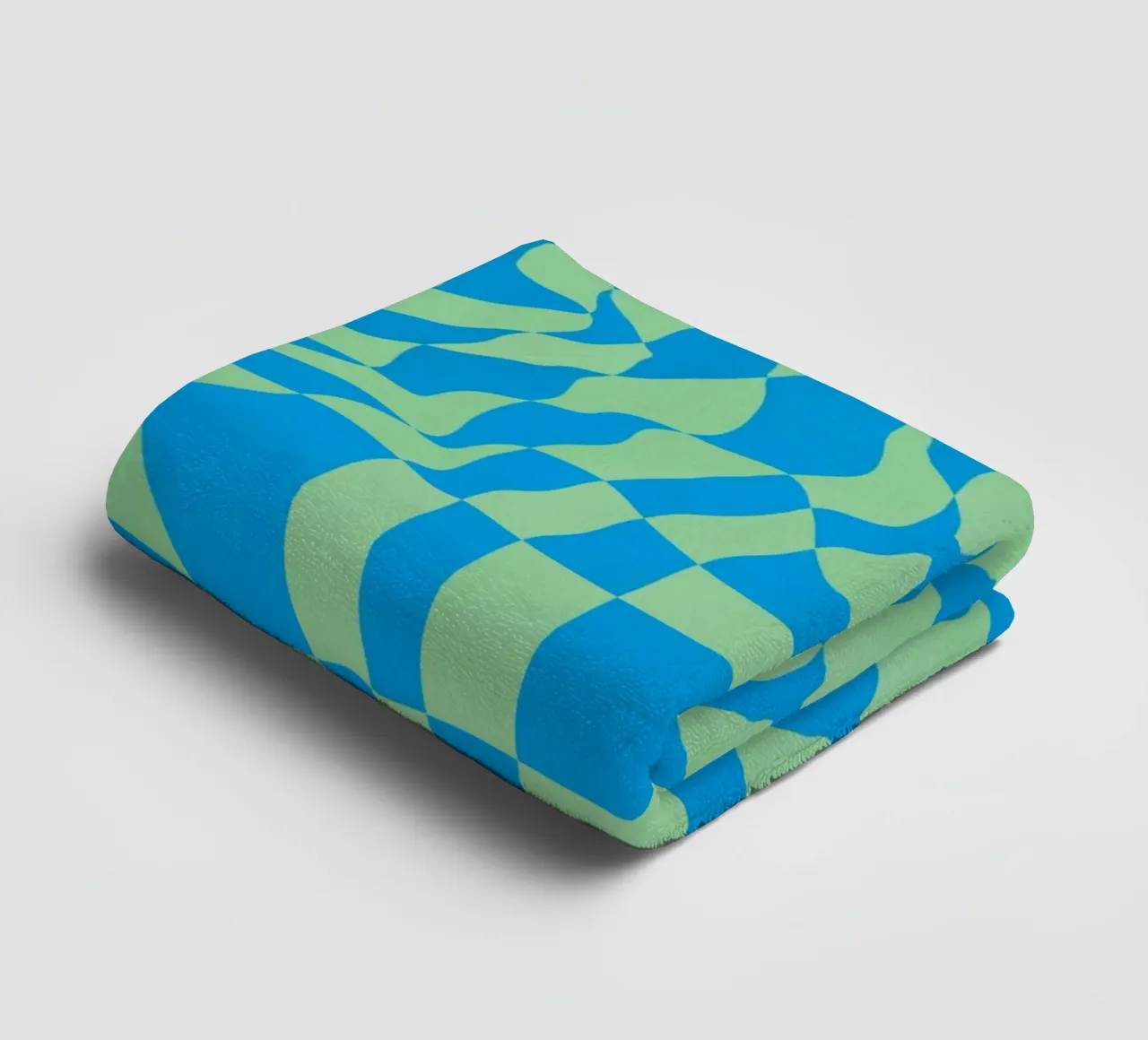 Symmetrical checker vibration 07 towel by Little Dean