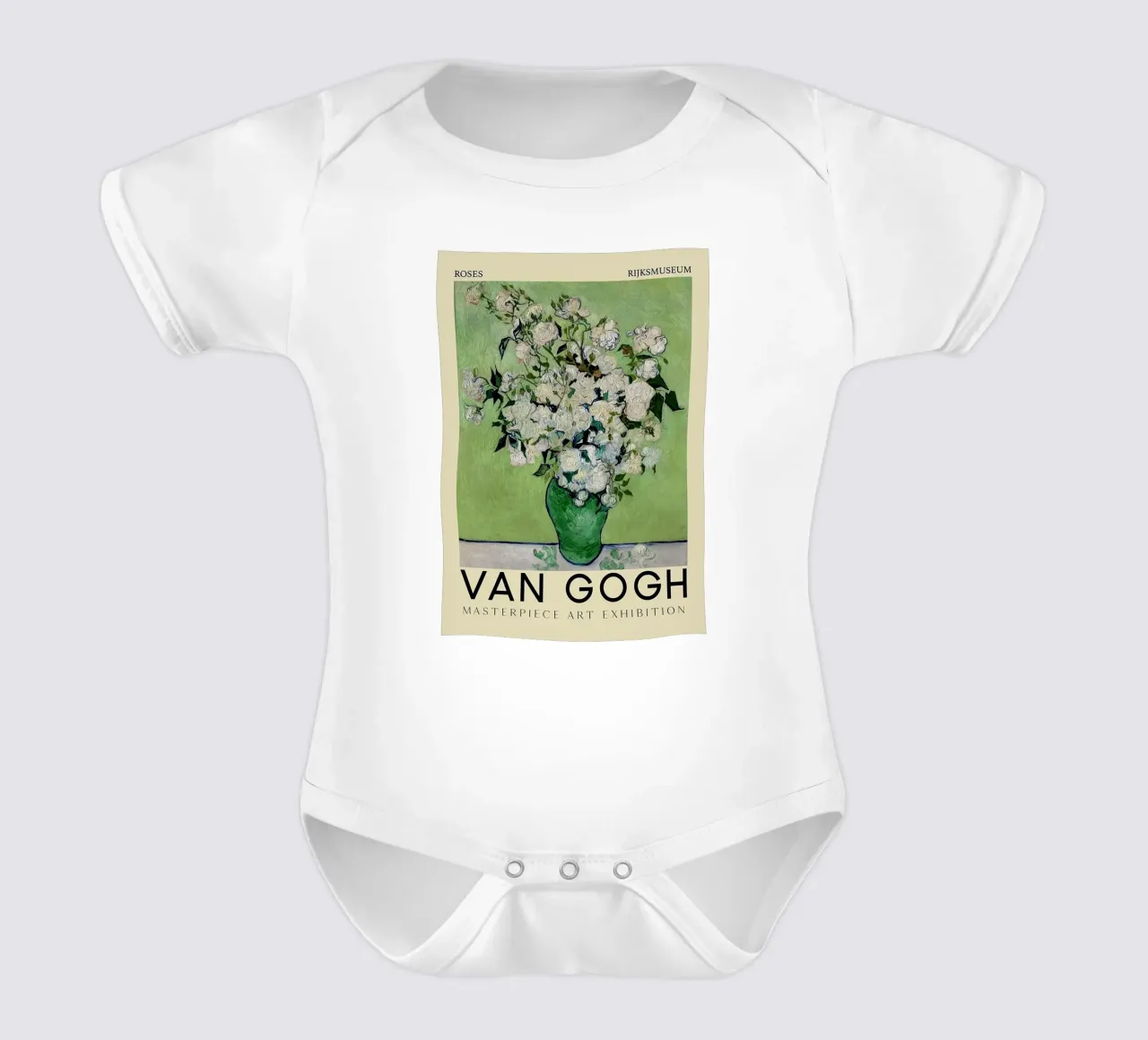 Vintage Art Flower Vase short-sleeve baby romper by https://www.juniqe.com/uk/shop/Henndraws