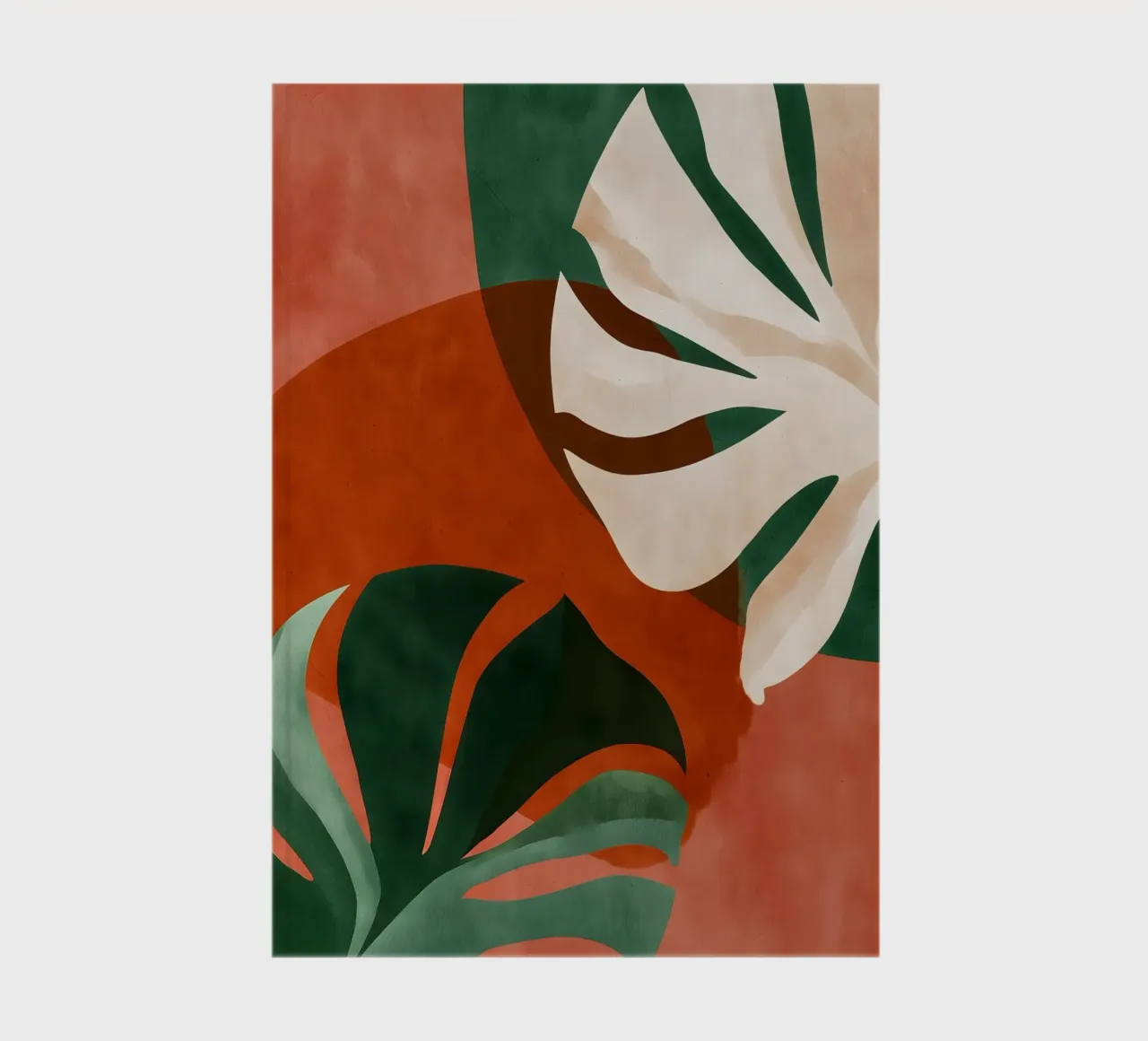 Monstera minimalist art notebook by Studio Verde
