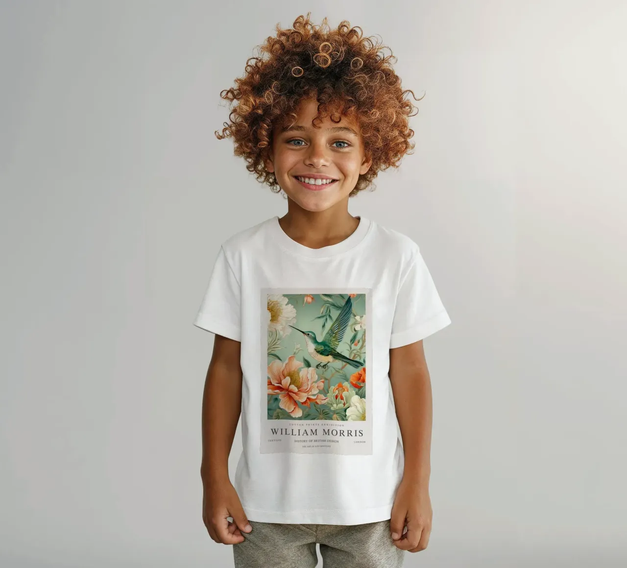 hmmingbird looking for food kids t-shirt by Ropech Shop