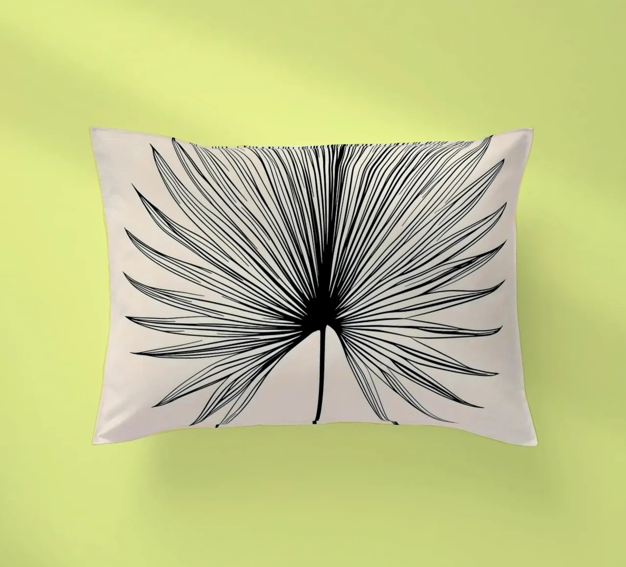 Foglia di palma minimalista cuscino da Studio Verde