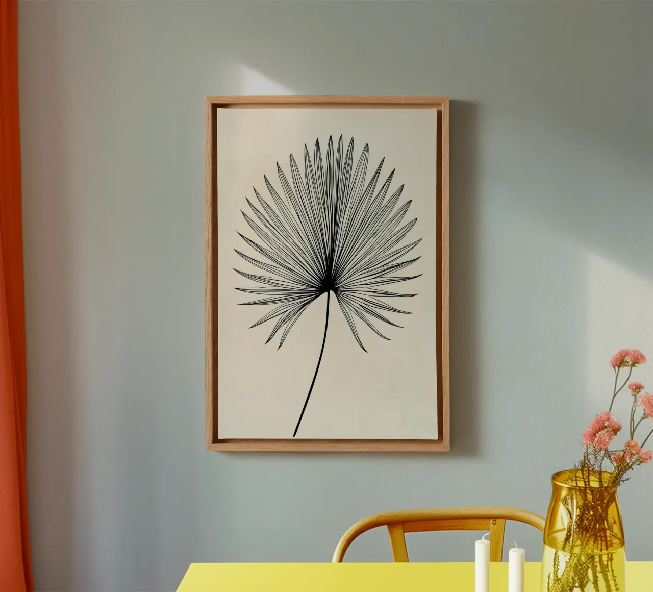 Palmblatt minimalistisch Leinwand von Studio Verde