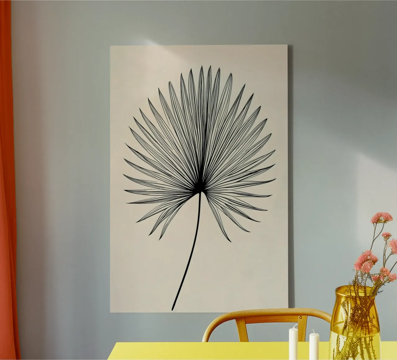 Palmblatt minimalistisch Leinwand von Studio Verde
