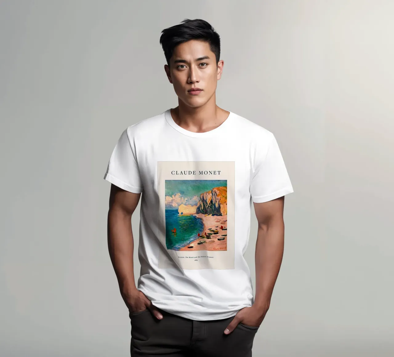 Vista d'epoca su spiaggia e montagna t-shirt da https://www.juniqe.com/uk/shop/Henndraws