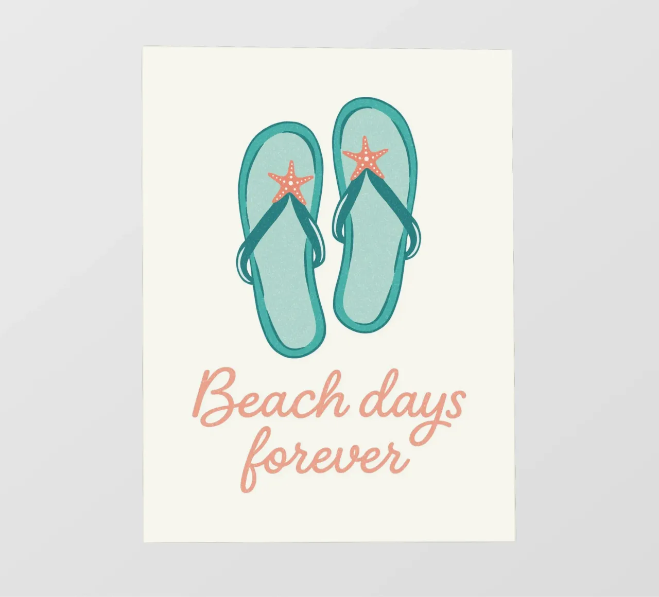 Beach days forever - flip flops pellicola backlit da Vivdesign