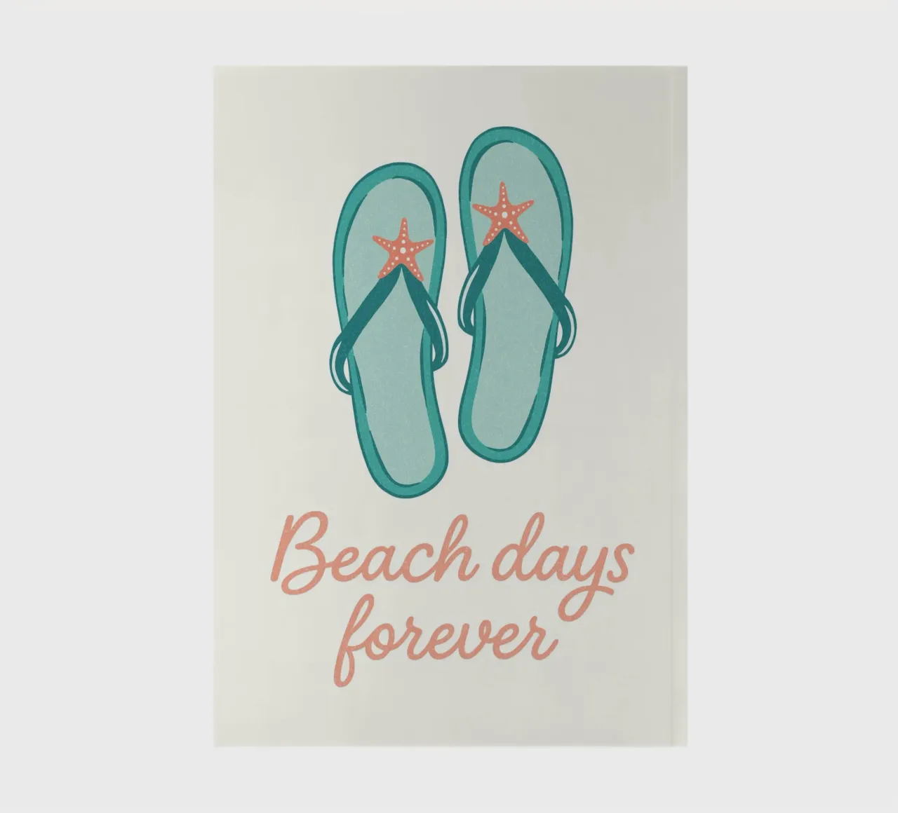 Beach days forever - flip flops notebook by Vivdesign