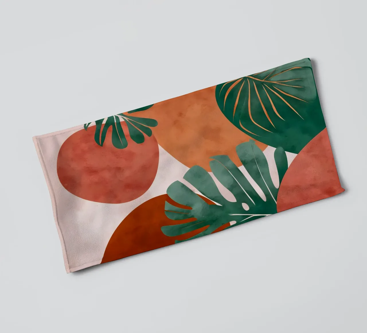 Monstera art towel by Studio Verde
