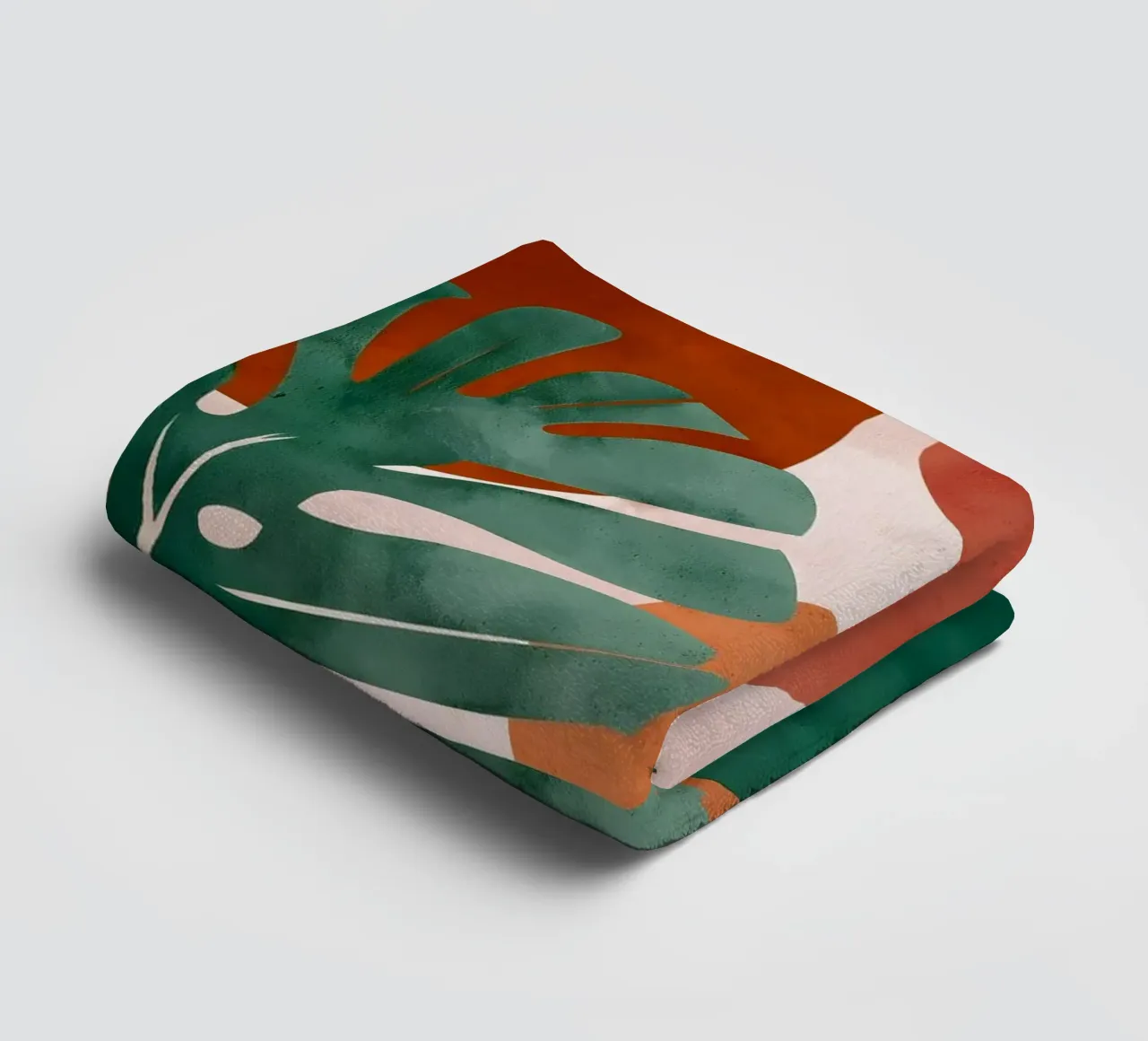 Monstera art towel by Studio Verde