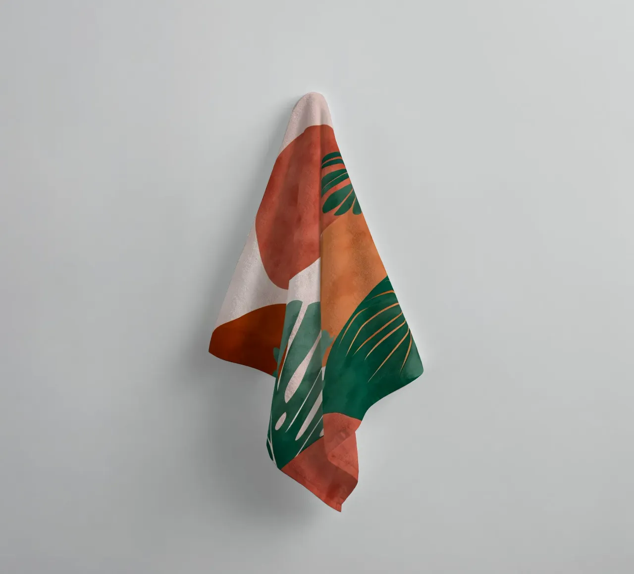 Monstera art towel by Studio Verde