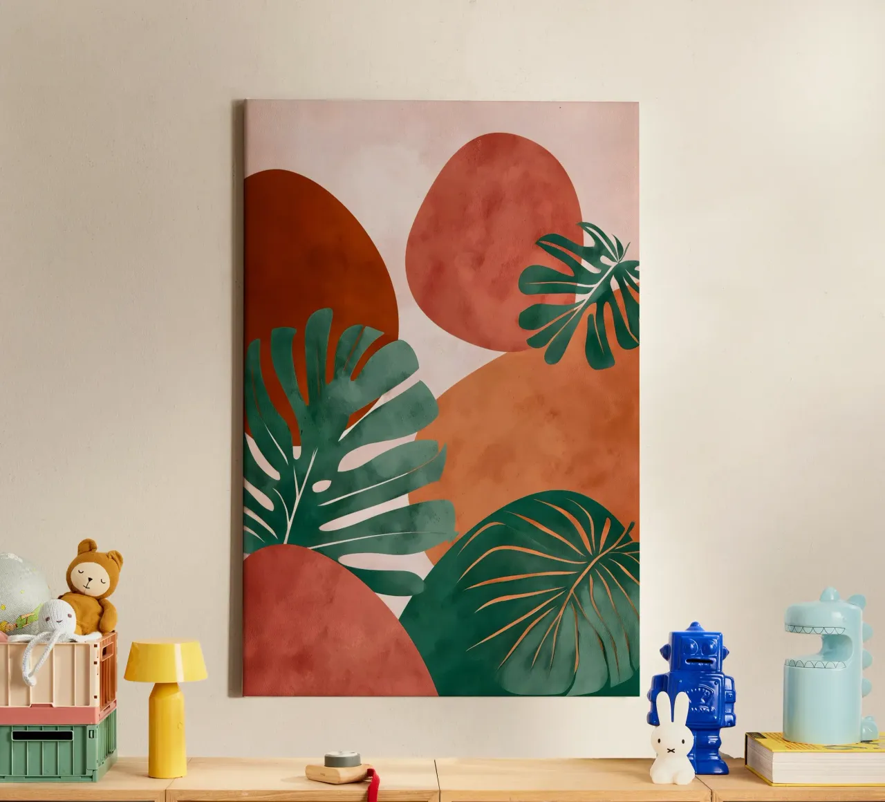 Monstera art canvas by Studio Verde