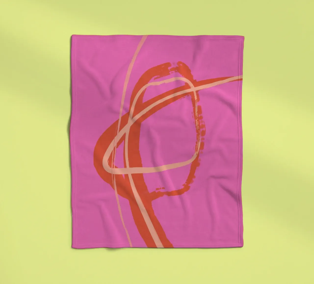 All On Pink No 10 coperta in pile da treechild