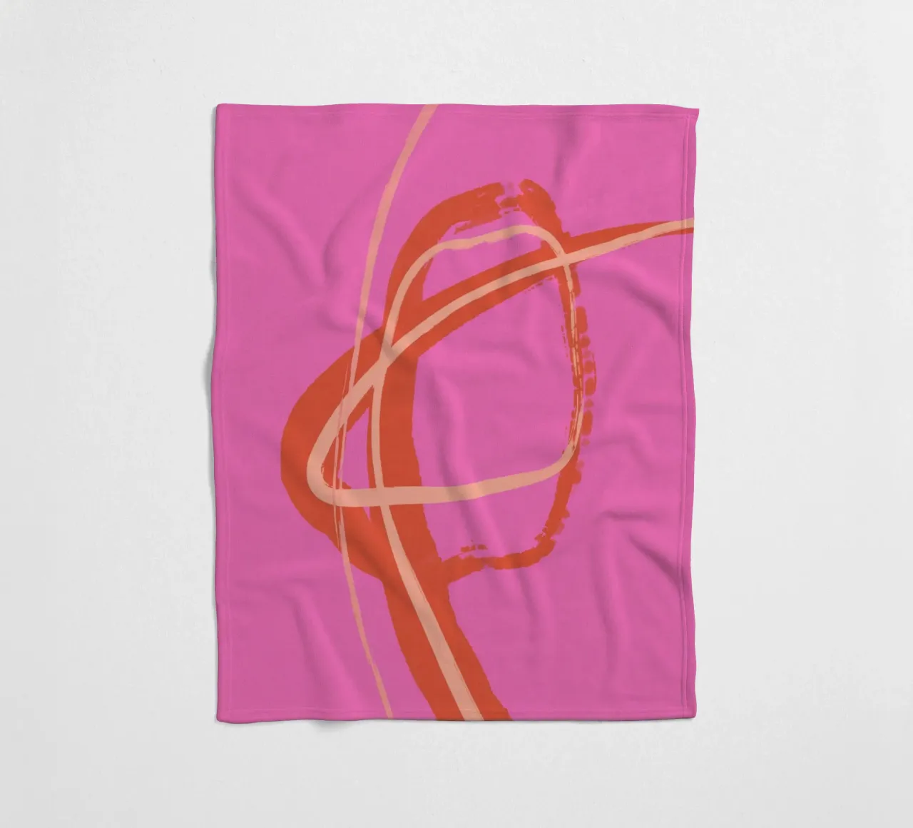 All On Pink No 10 coperta in pile da treechild