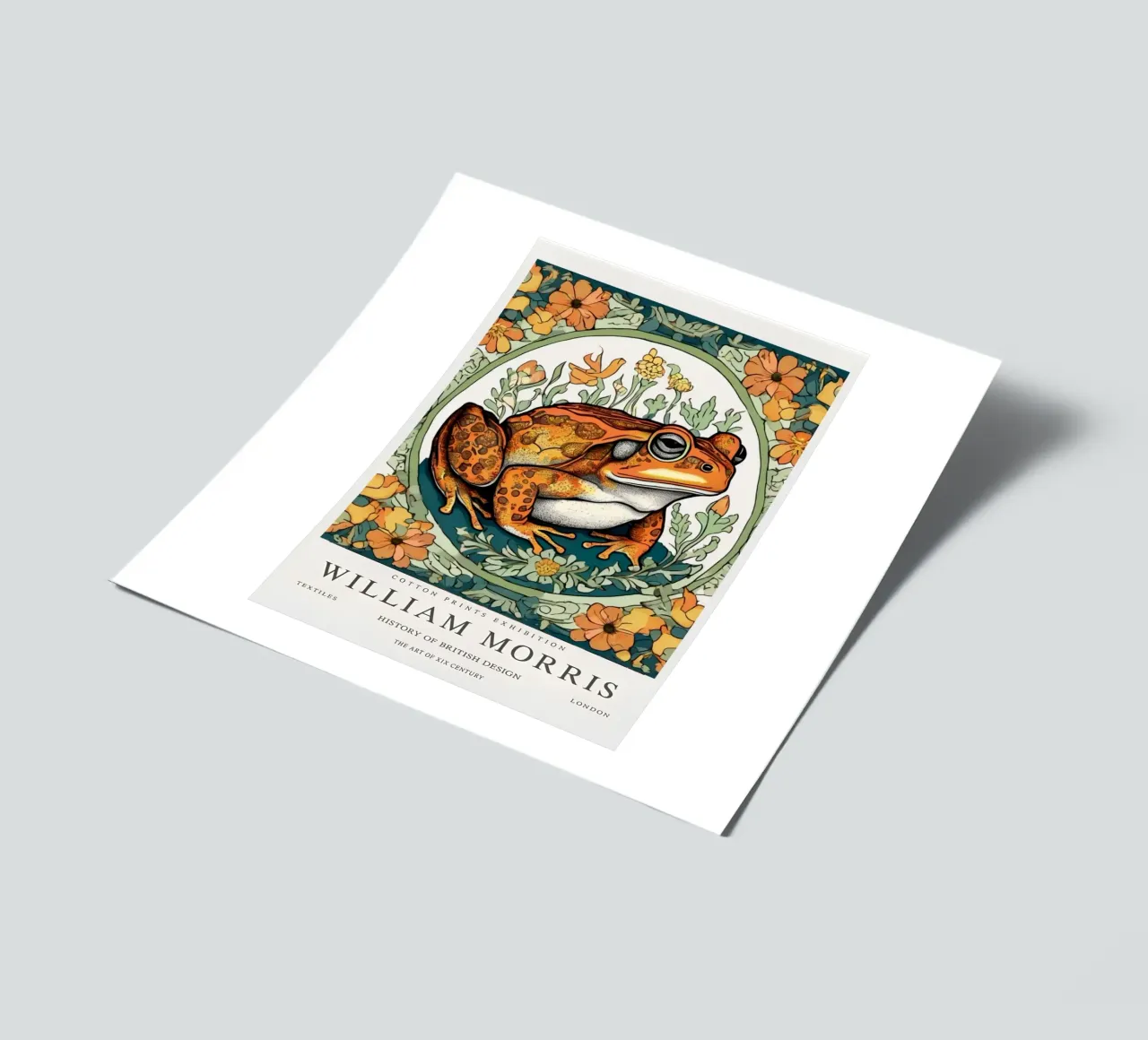 ein von Blättern umgebener Frosch Stickerbogen von Ropech Shop