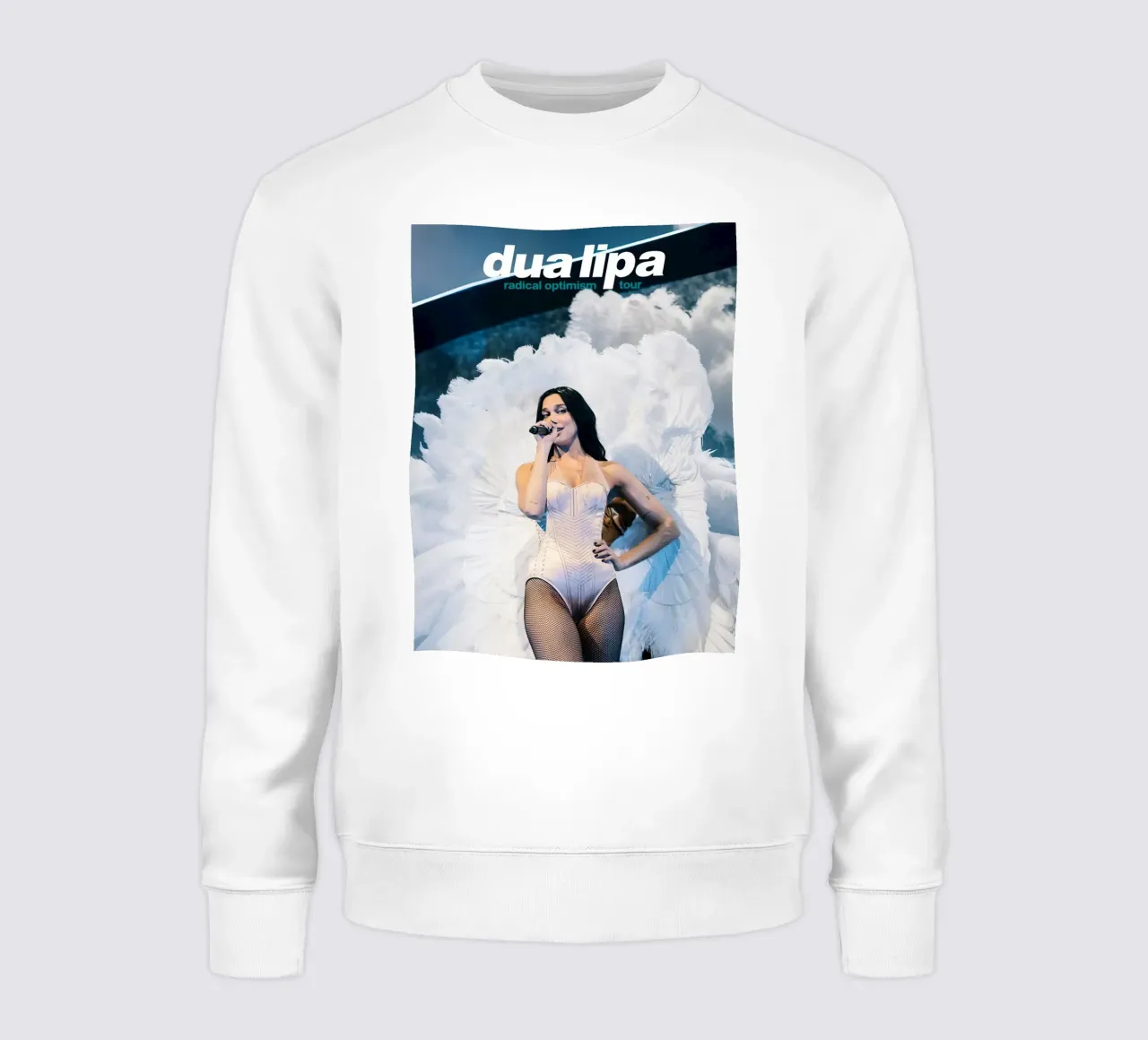 Dua Lipa White sweatshirt by Musadad Shop