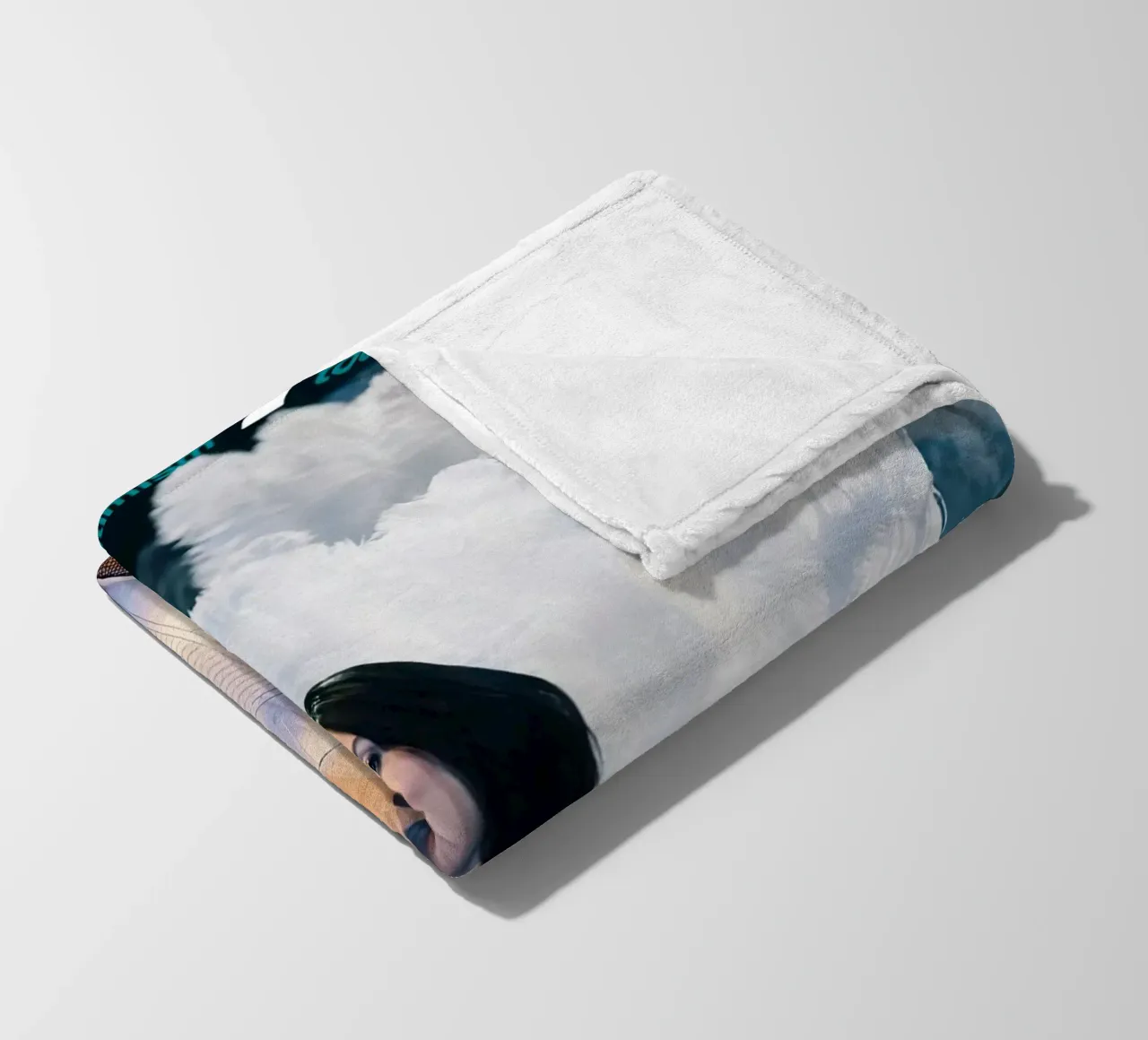 Dua Lipa White fleece blanket by Musadad Shop