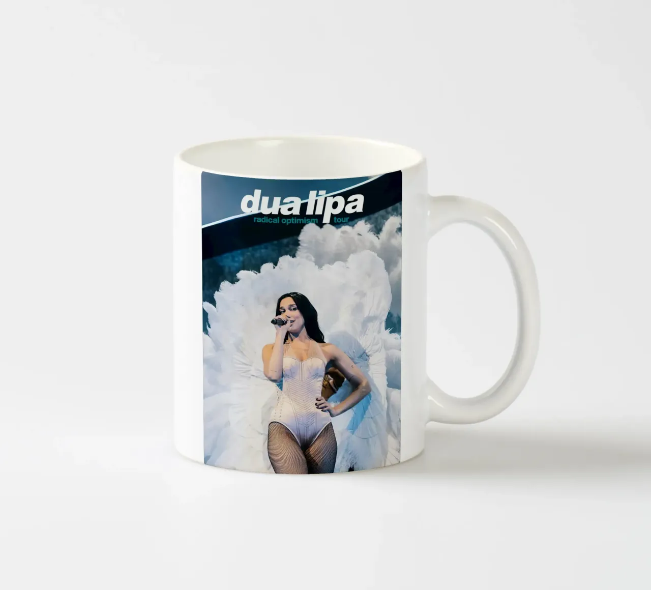 Dua Lipa White ceramic mug by Musadad Shop