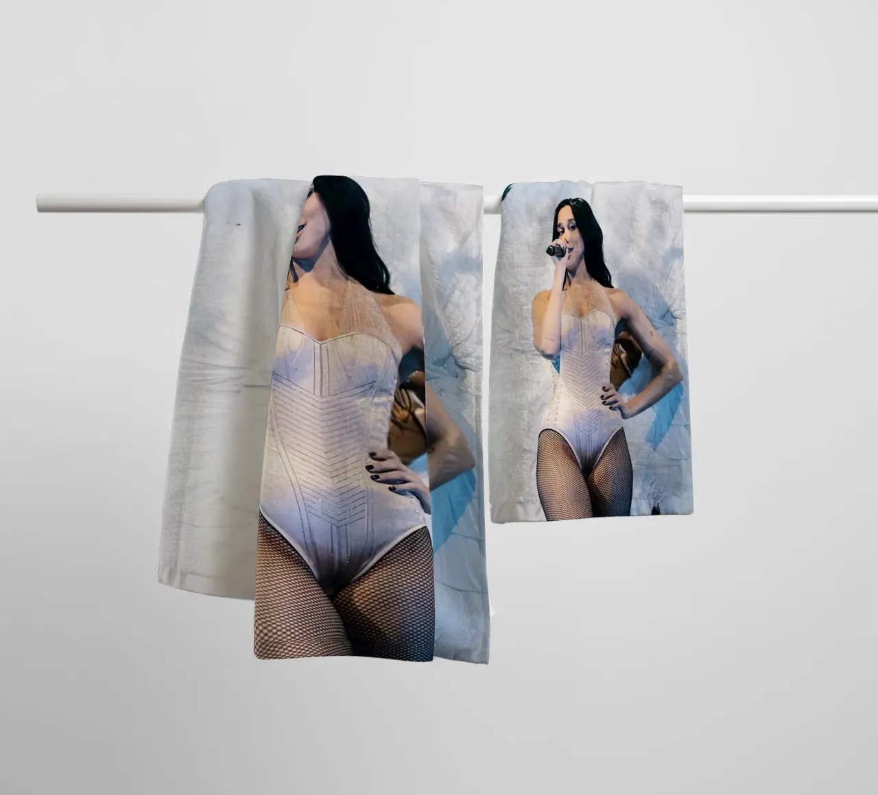 Dua Lipa White towel by Musadad Shop