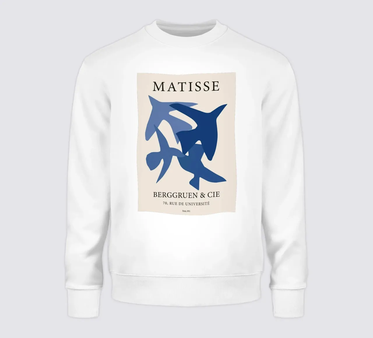 silhouette di un uccello volante blu felpa da gudikan store