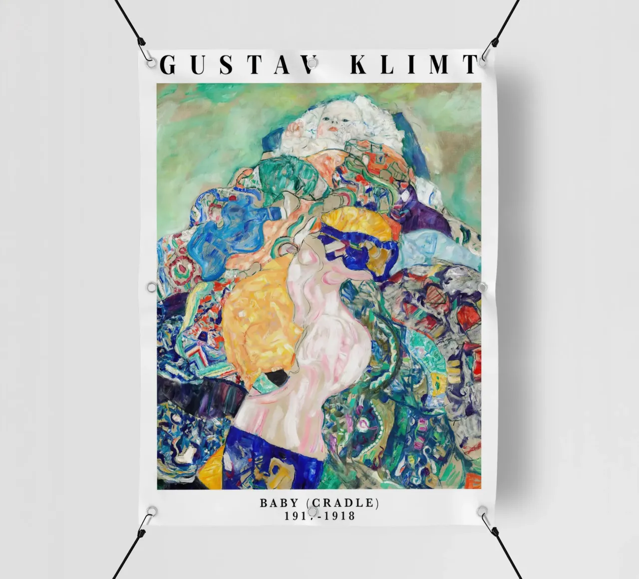 Culla di Gustav Klimt 1917-1918 telo in pvc da Lile Shop
