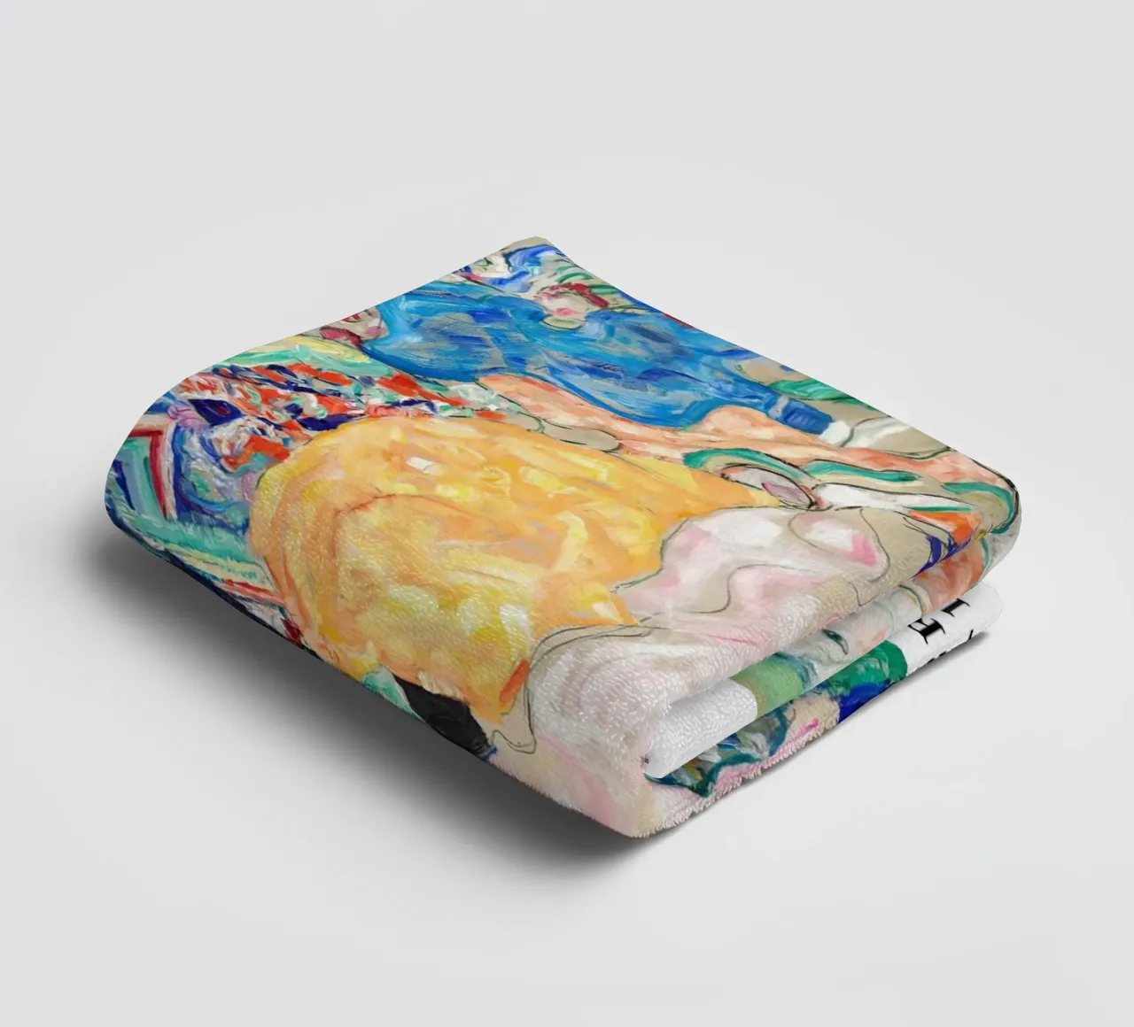 Culla di Gustav Klimt 1917-1918 asciugamano da bagno da Lile Shop